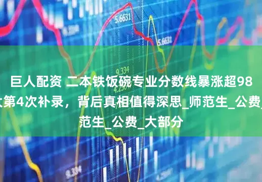巨人配资 二本铁饭碗专业分数线暴涨超985，北大第4次补录，背后真相值得深思_师范生_公费_大部分